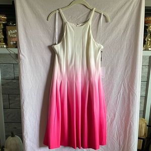 Calvin Klein Cream and Pink summer dress